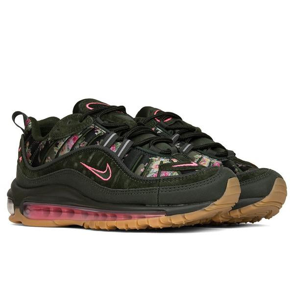 Women's Air Max 98 Camo - Sequoia/Metallic Black/Sunset Pulse