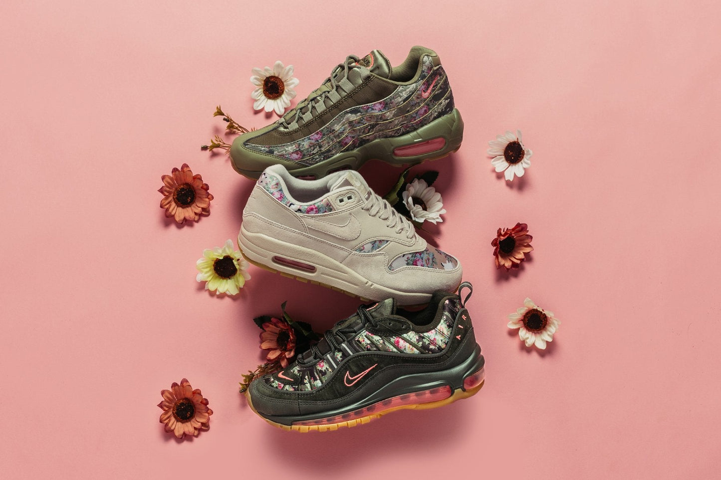Women's Air Max 98 Camo - Sequoia/Metallic Black/Sunset Pulse
