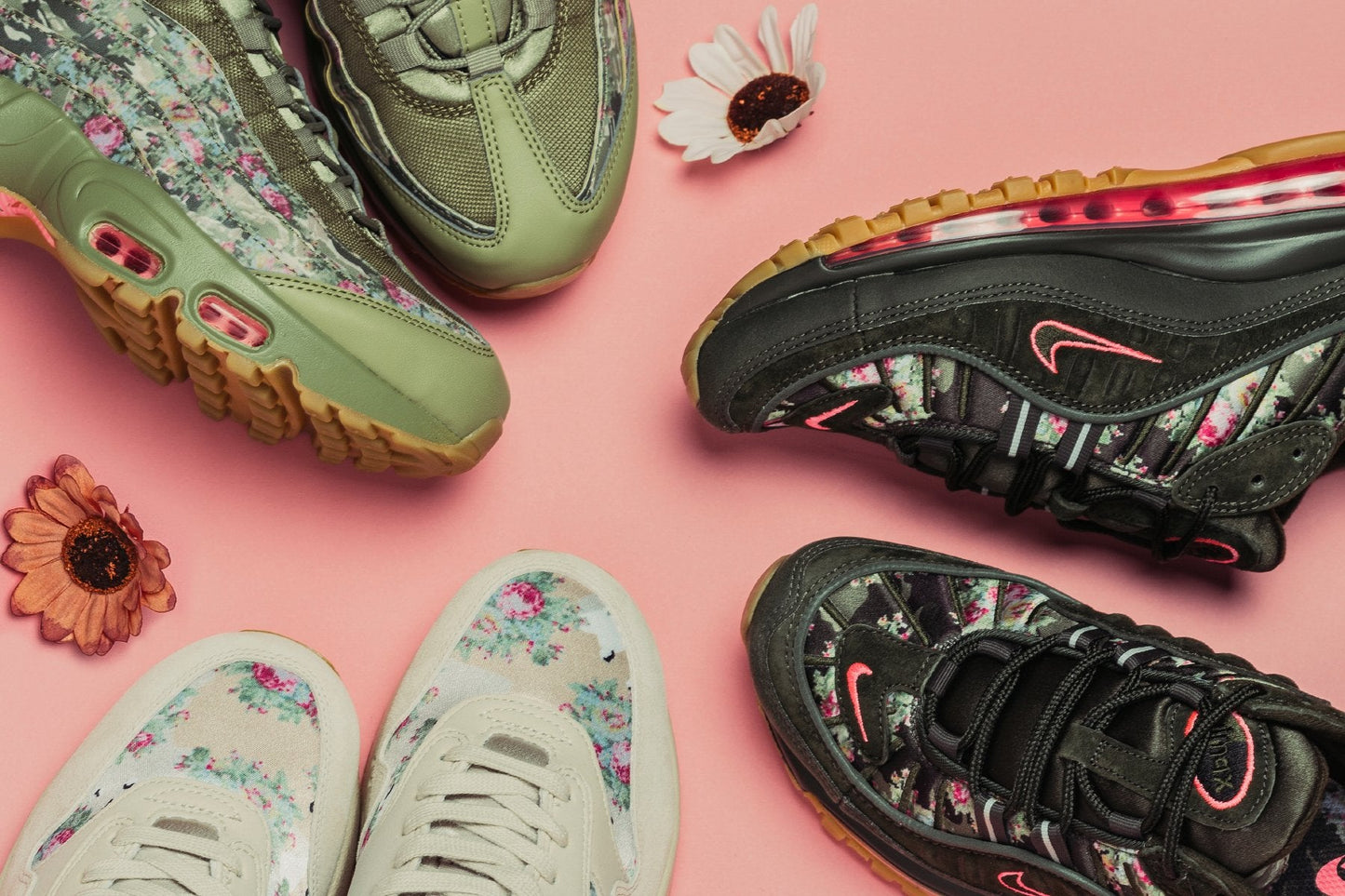 Women's Air Max 98 Camo - Sequoia/Metallic Black/Sunset Pulse