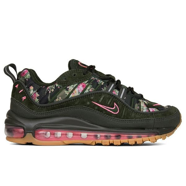 Women's Air Max 98 Camo - Sequoia/Metallic Black/Sunset Pulse