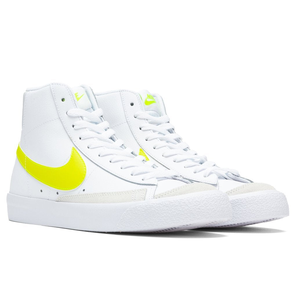 Women's Blazer Mid '77 - White/Lemon Venom/Pure Platinum/Fossil