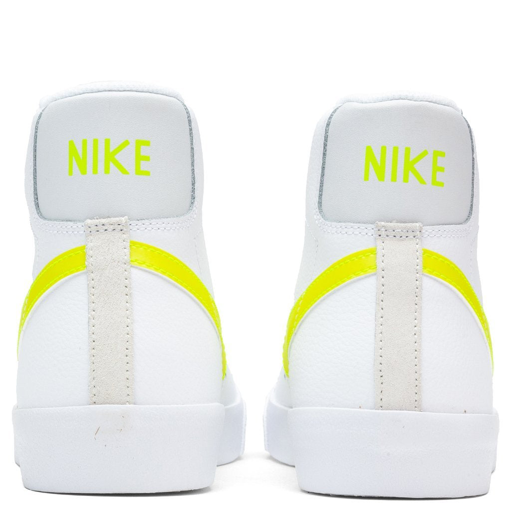 Women's Blazer Mid '77 - White/Lemon Venom/Pure Platinum/Fossil