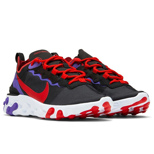 Women's React Element 55 - Black/University Red/Psychic Purple