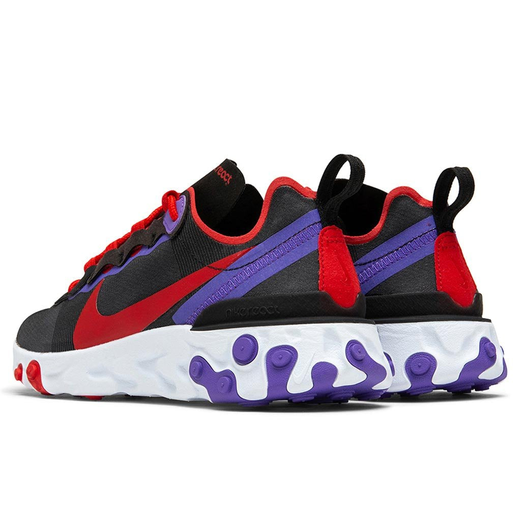 Women's React Element 55 - Black/University Red/Psychic Purple