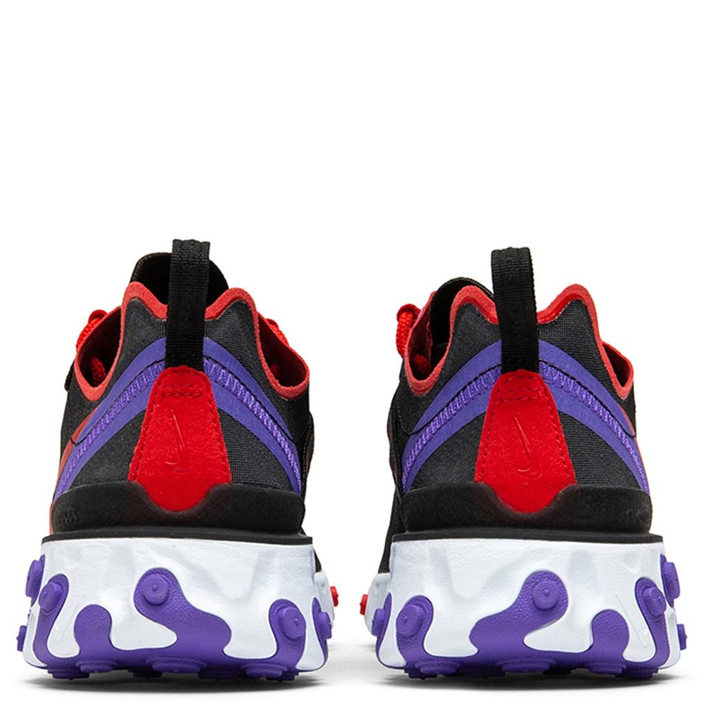 Women's React Element 55 - Black/University Red/Psychic Purple