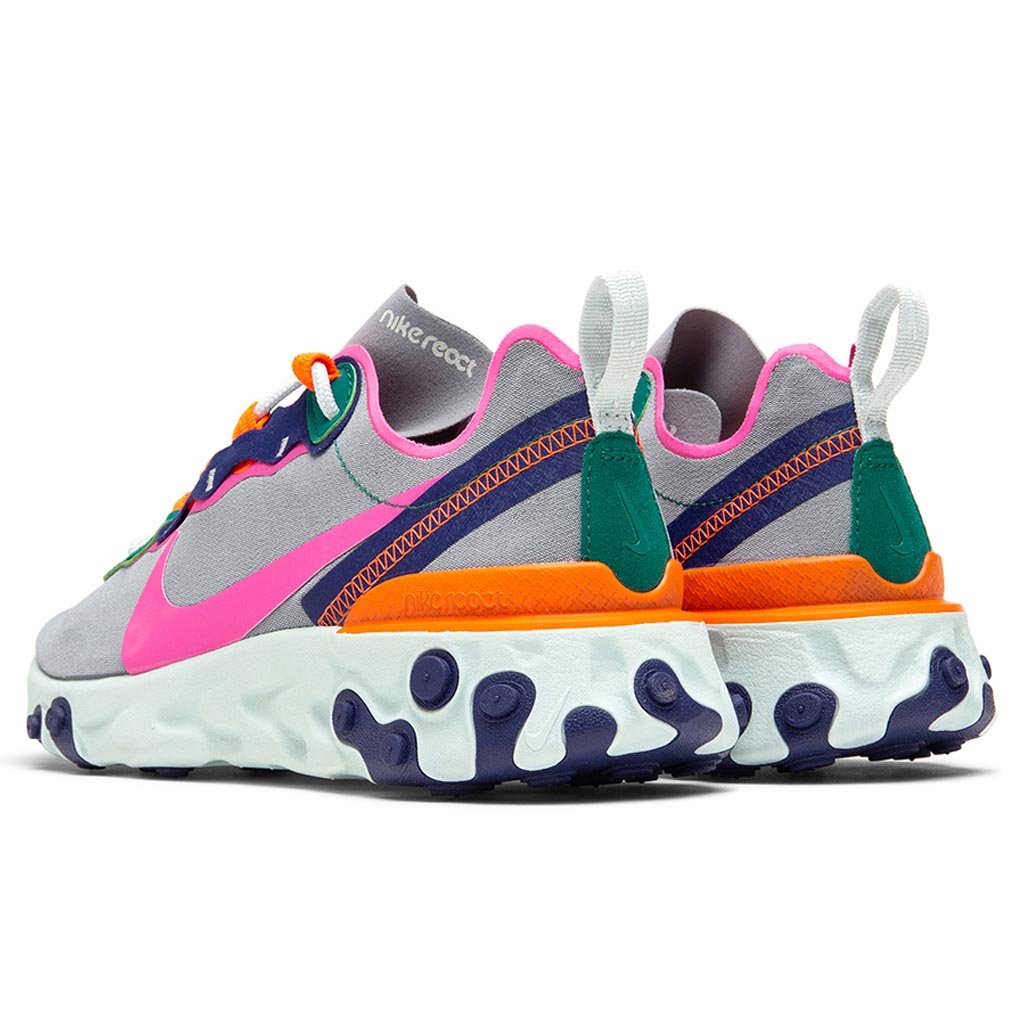 Women's React Element 55 - Wolf Grey/Laser Fuchsia
