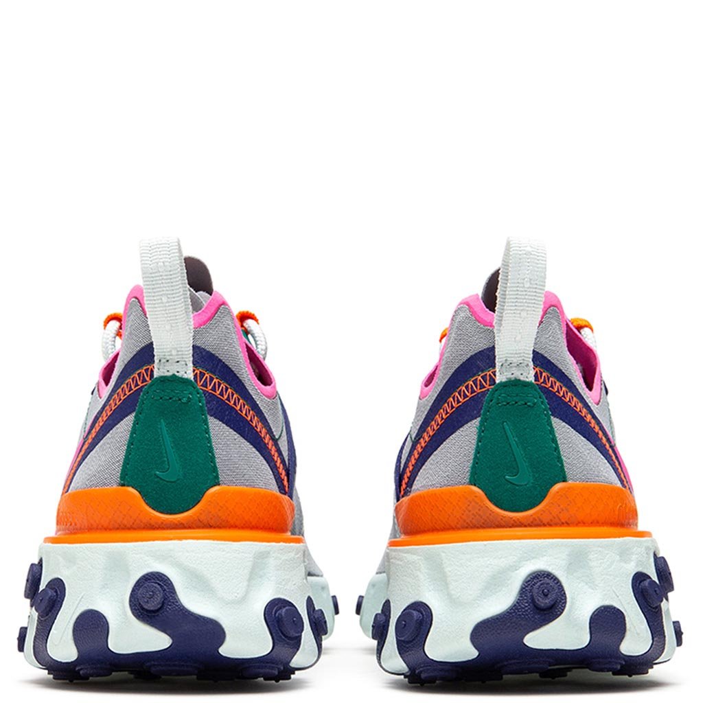 Women's React Element 55 - Wolf Grey/Laser Fuchsia