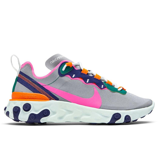 Women's React Element 55 - Wolf Grey/Laser Fuchsia