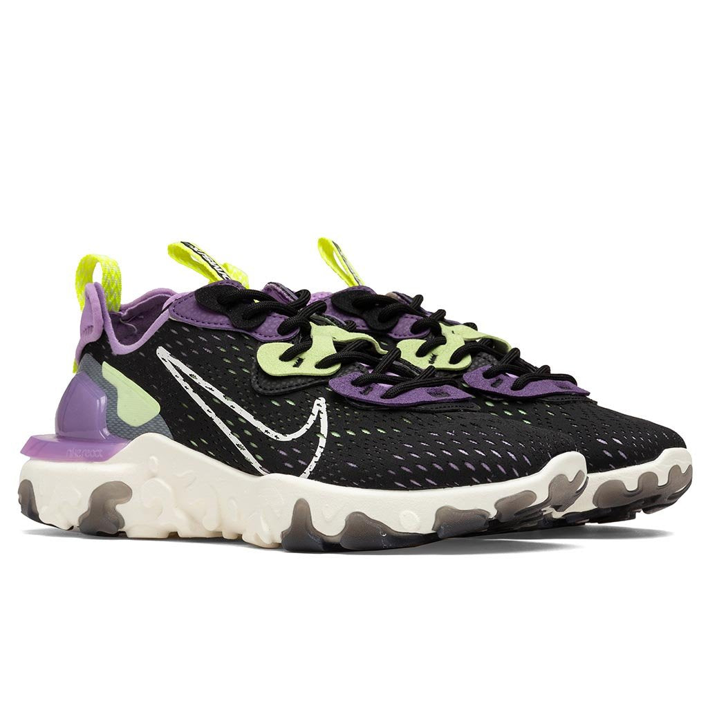 Women's React Vision - Black/Sail/Dark Smokey Grey/Gravity Purple