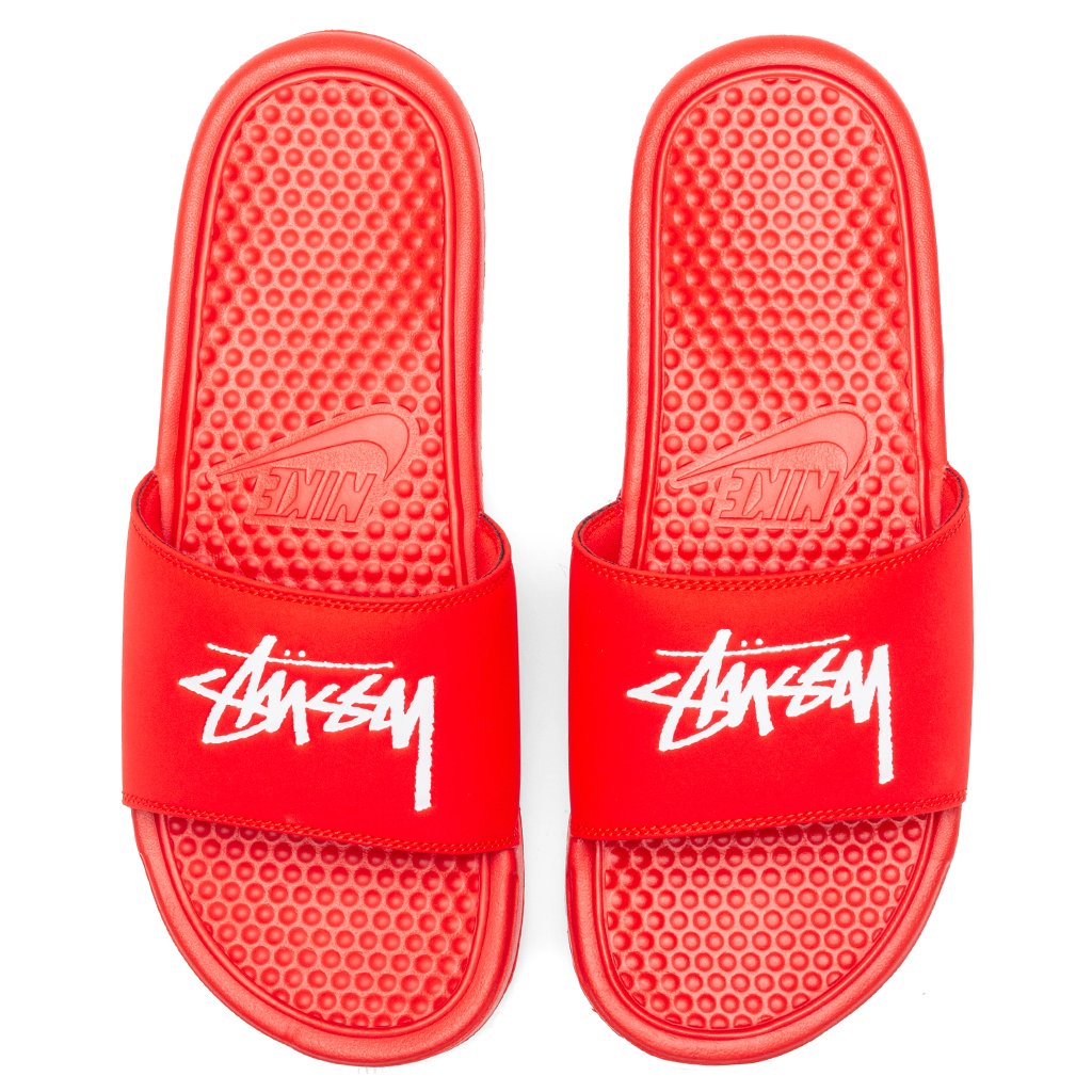 Nike x Stussy Benassi - Habanero Red