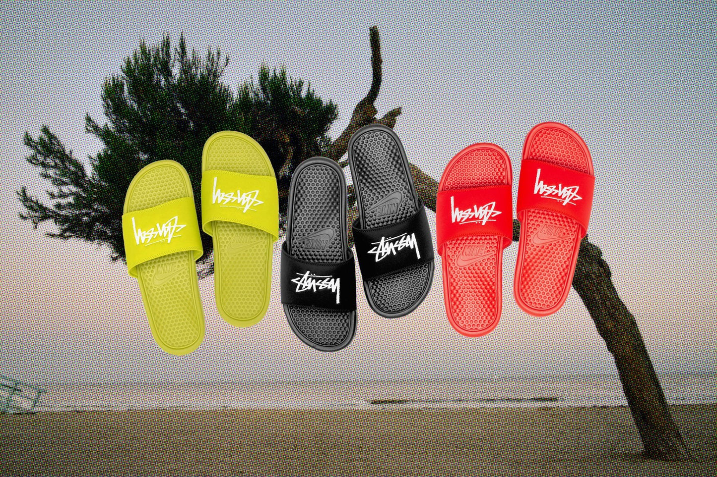Nike x Stussy Benassi - Habanero Red