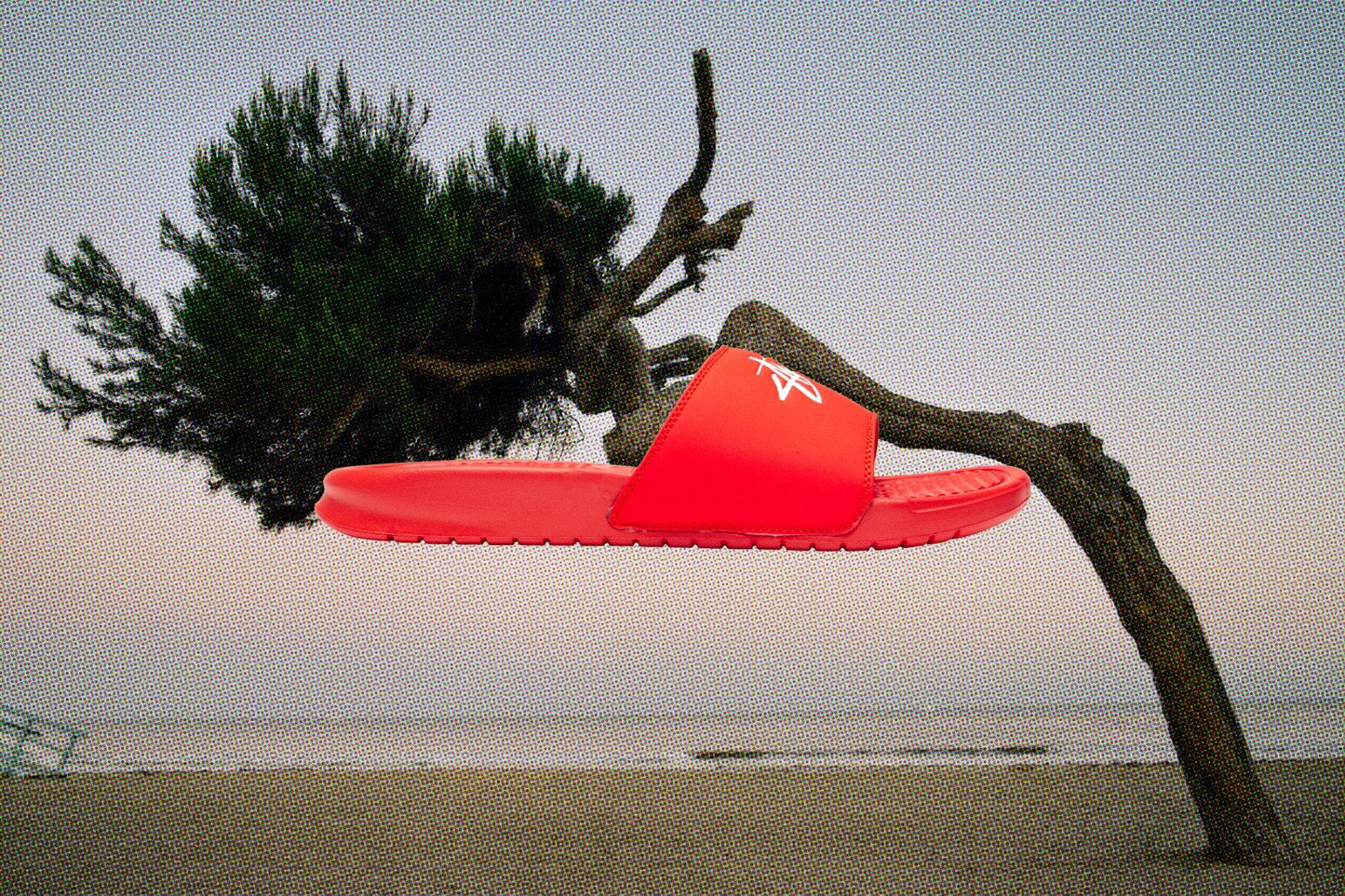Nike x Stussy Benassi - Habanero Red