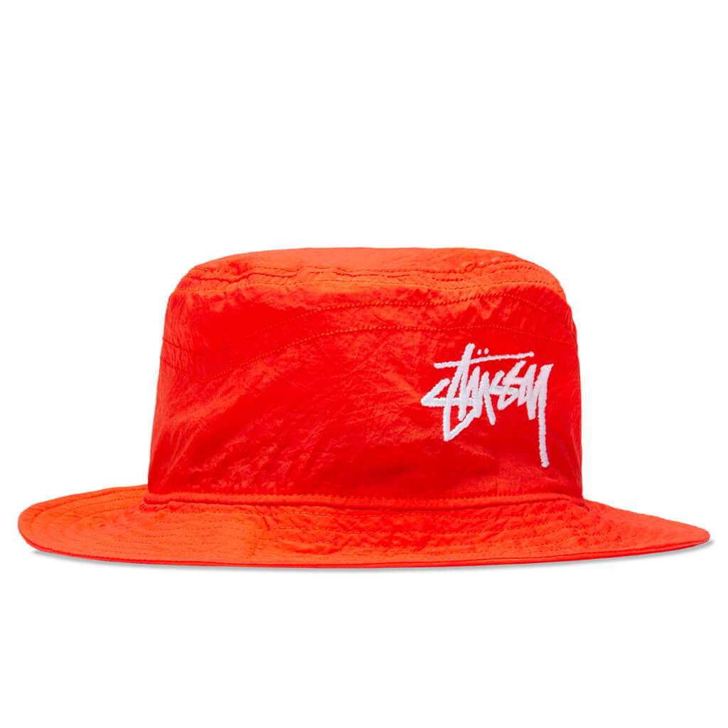 Nike x Stussy Bucket Hat - Habanero Red/White