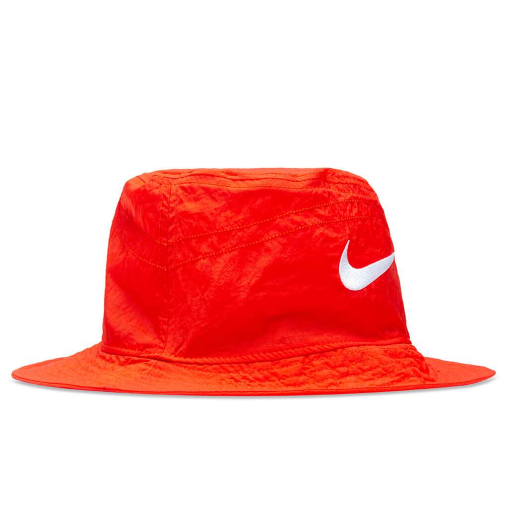 Nike x Stussy Bucket Hat - Habanero Red/White