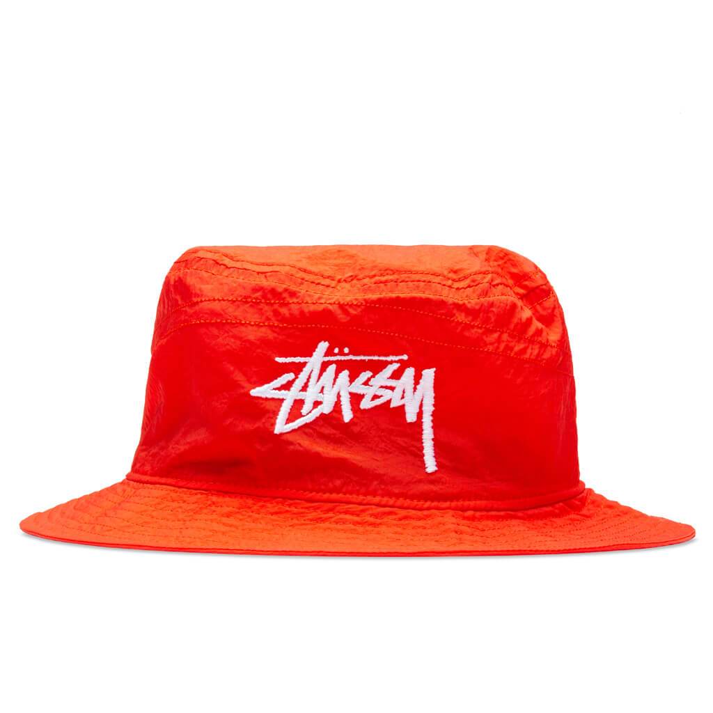 Nike x Stussy Bucket Hat - Habanero Red/White