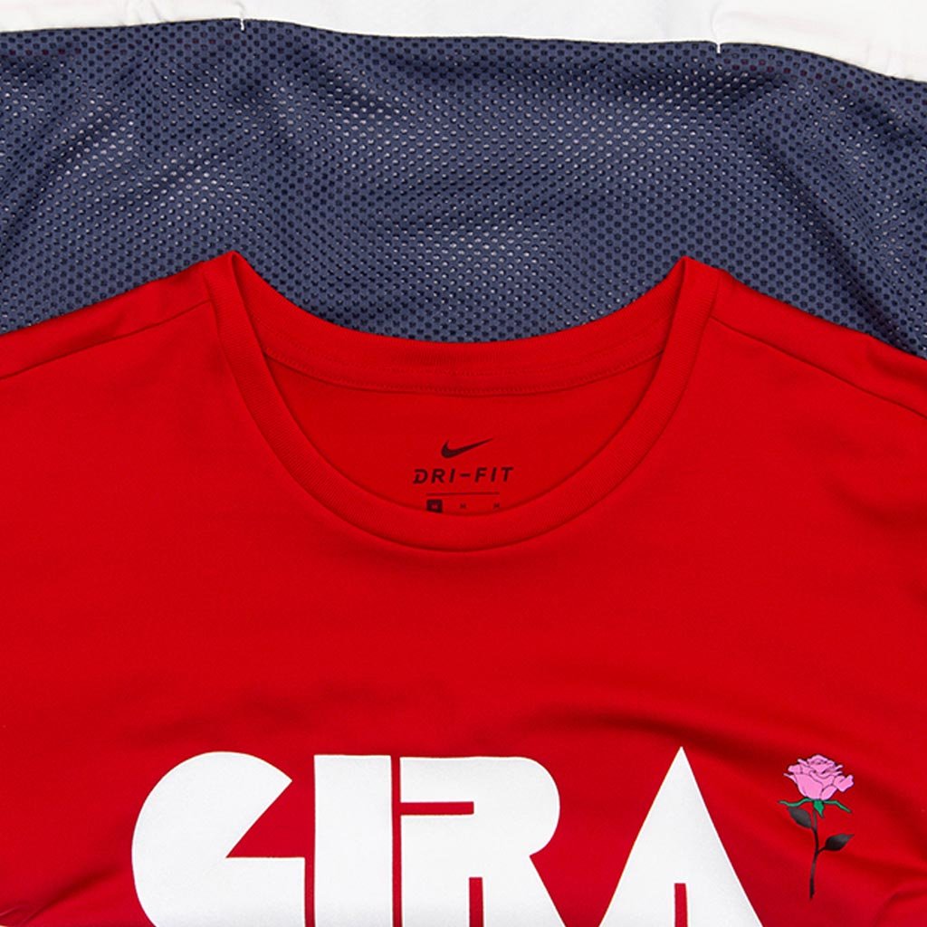 Nike x Undercover Gyakusou Shirt - Sport Red/Thunder Blue/Sail