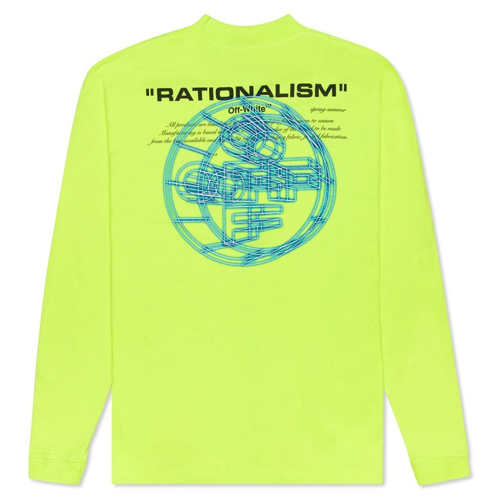 3D Crossed Off Over Mock Neck - Fluorescent Yellow