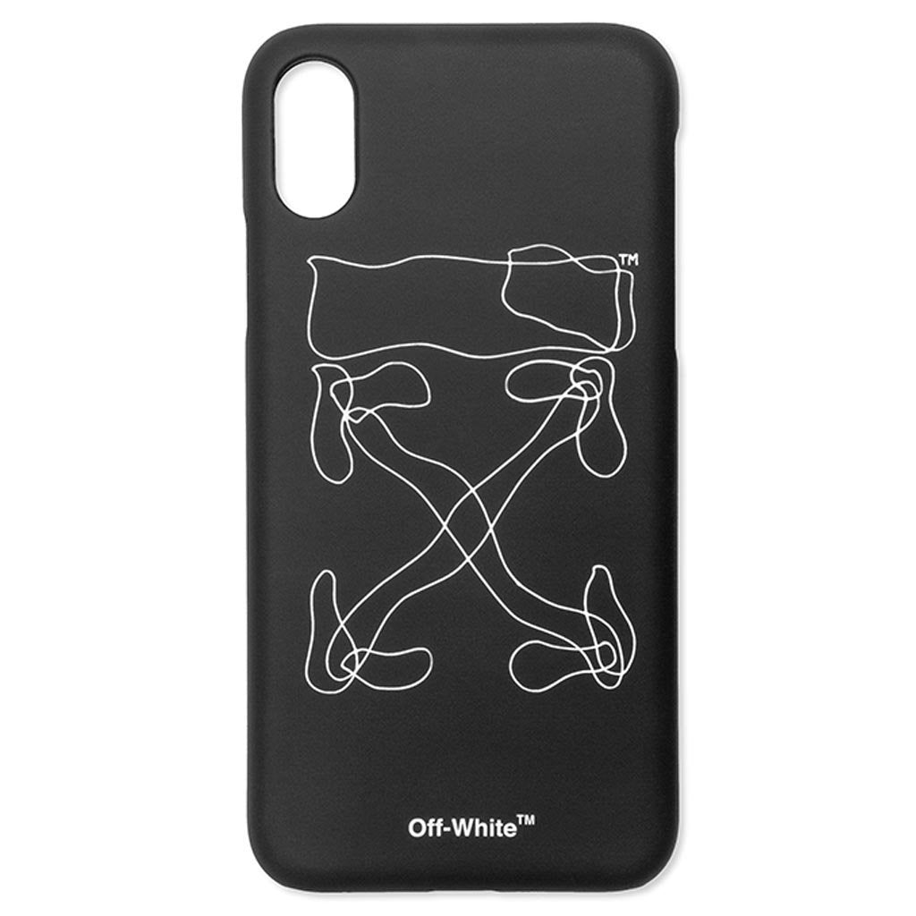 Abstract Arrows iPhone X Cover - Black/White