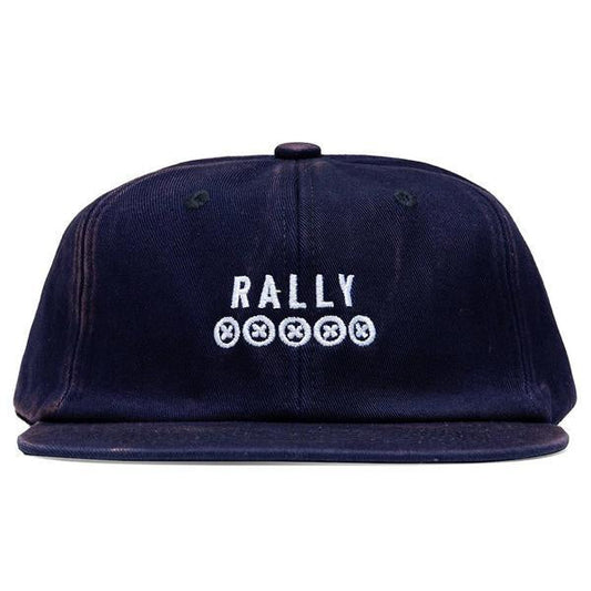 6 Panel Logo Hat - Washed Navy