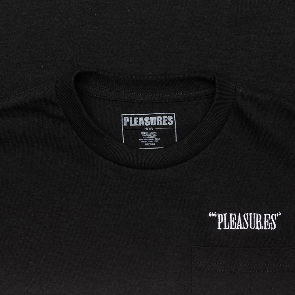 Balance Embroidered Pocket Tee - Black