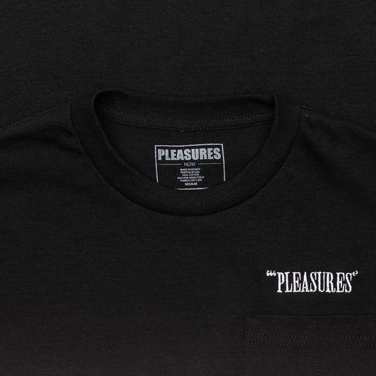 Balance Embroidered Pocket Tee - Black