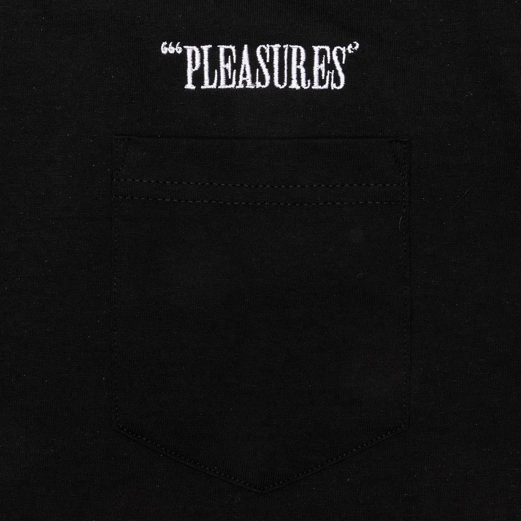 Balance Embroidered Pocket Tee - Black