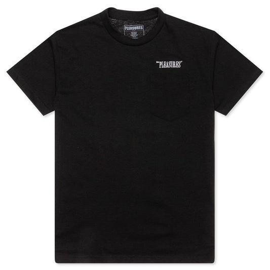 Balance Embroidered Pocket Tee - Black