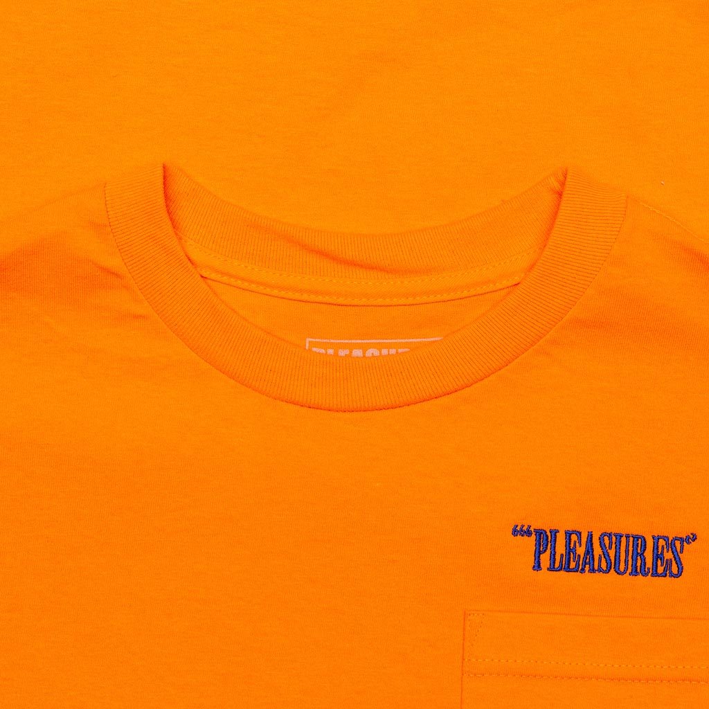 Balance Embroidered Pocket Tee - Orange