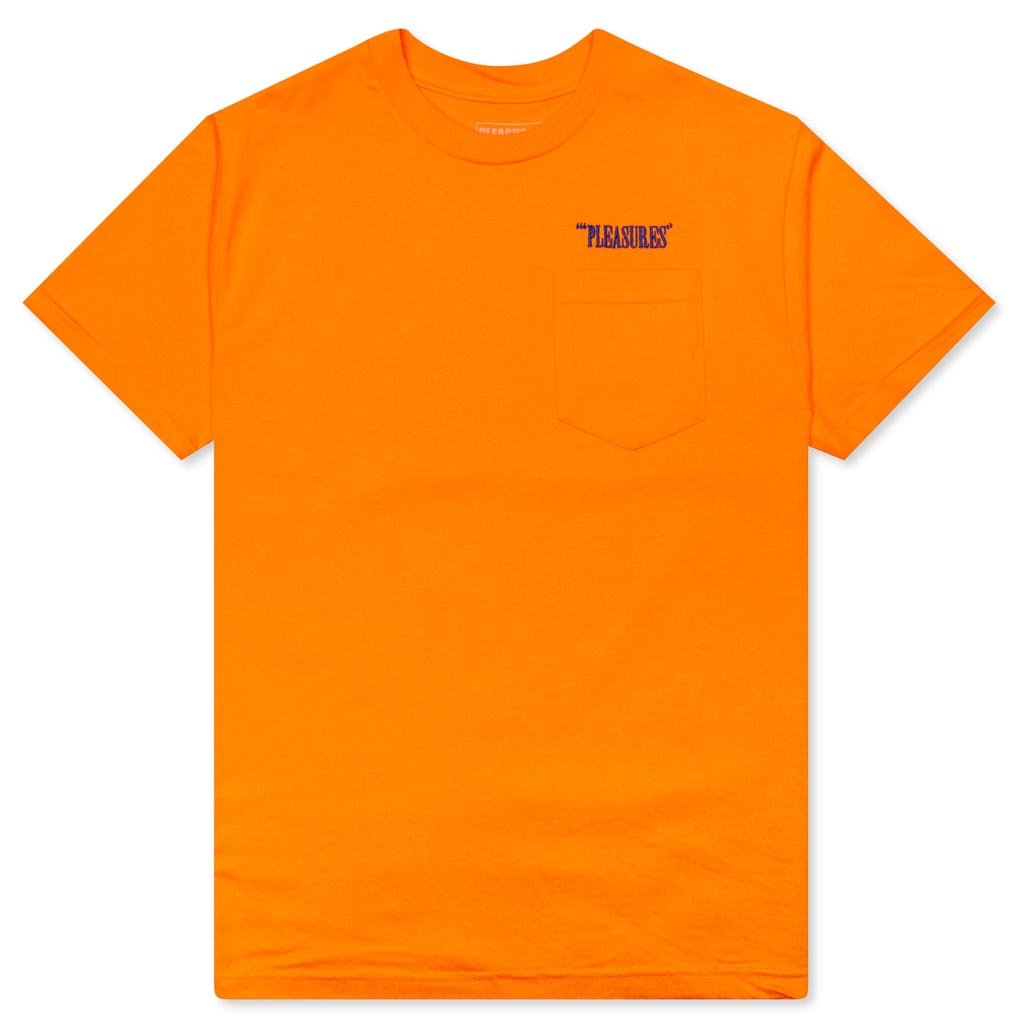 Balance Embroidered Pocket Tee - Orange