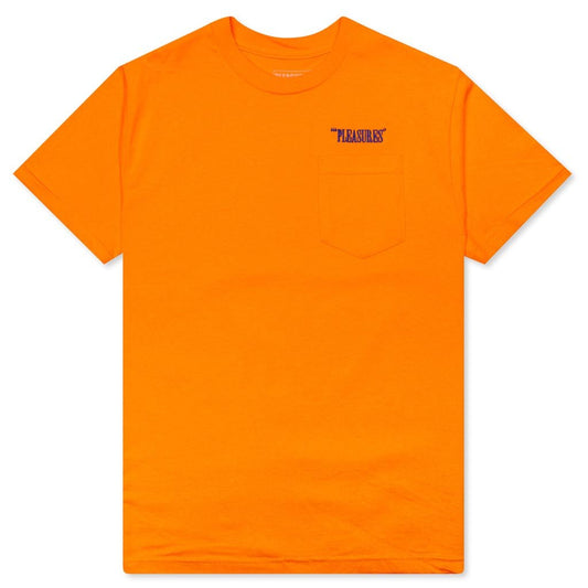 Balance Embroidered Pocket Tee - Orange