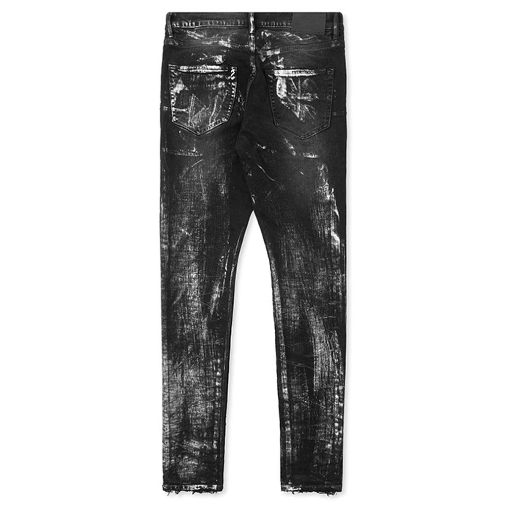 P001 - Black Wash Metallic Silver