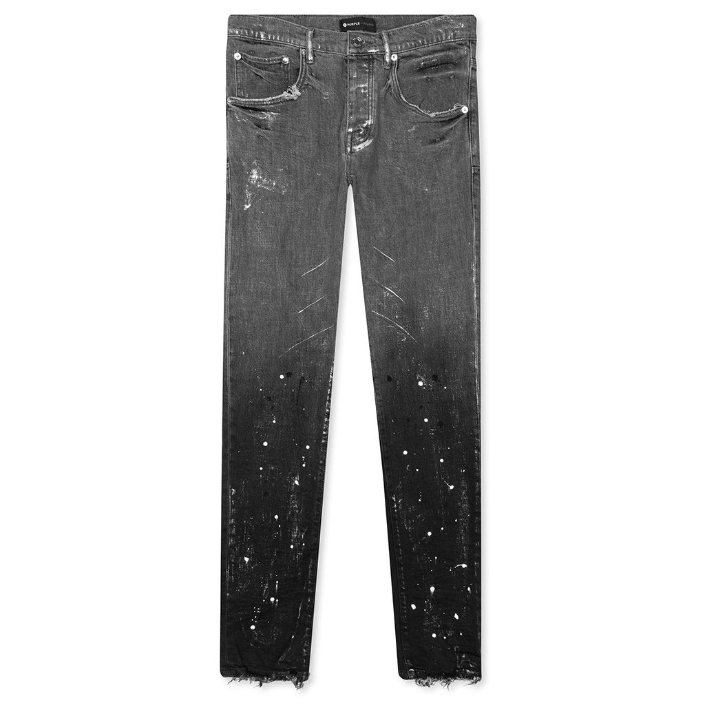 P002 - Black Gradient Grey/Metallic Foil