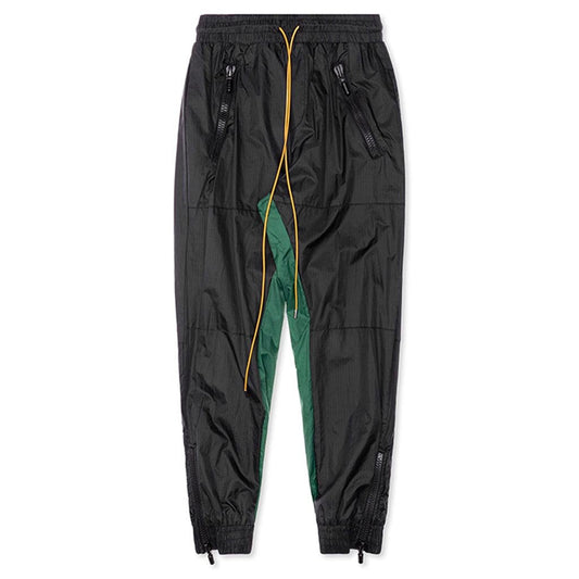 Nylon Pants - Black/Green