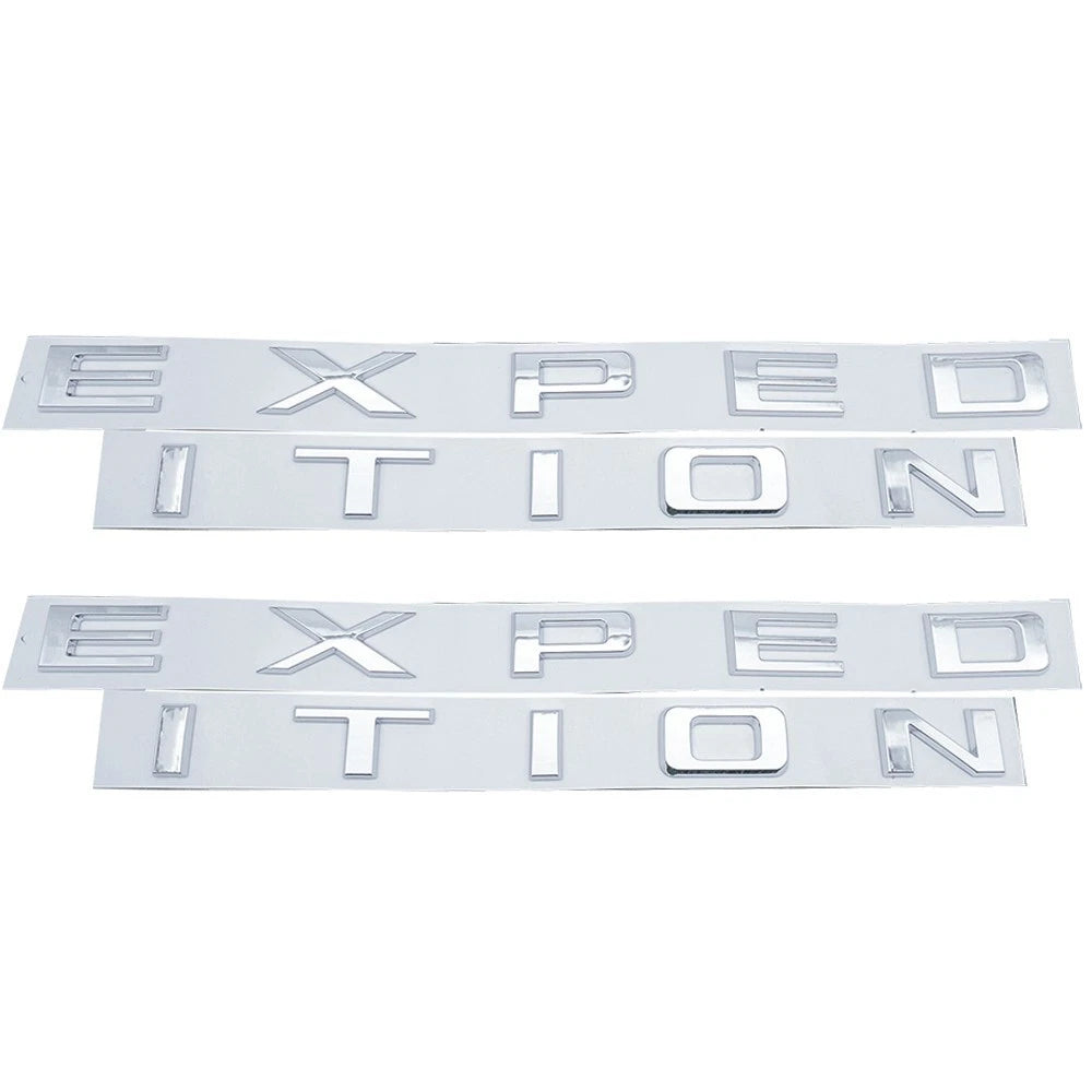Chrome Front & Tailgate EXPEDITION Letters Emblem FIT 22-24 Expedition