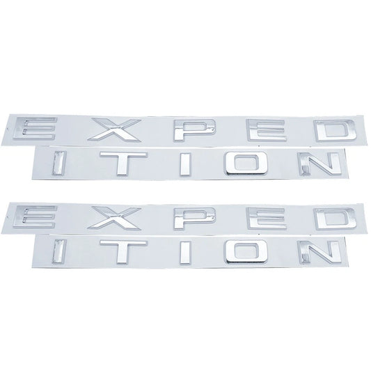 Chrome Front & Tailgate EXPEDITION Letters Emblem FIT 22-24 Expedition
