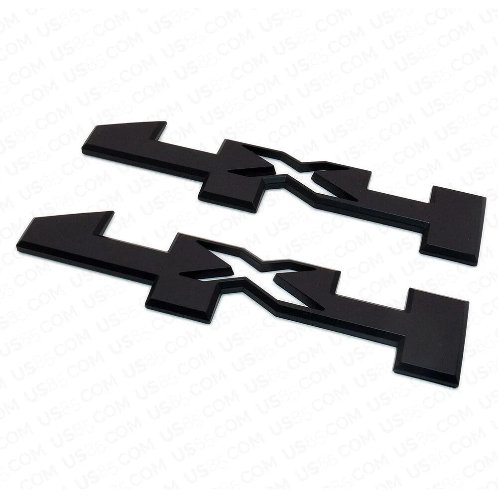 2PC 4X4 Emblems Fit for 2014-2022 Canyon Sierra Matte Black