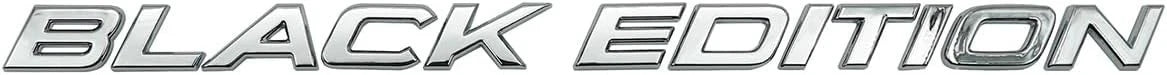 2pcs Black Edition Letters Emblem Badge for 2020-2021 Car Rear Decal Silver
