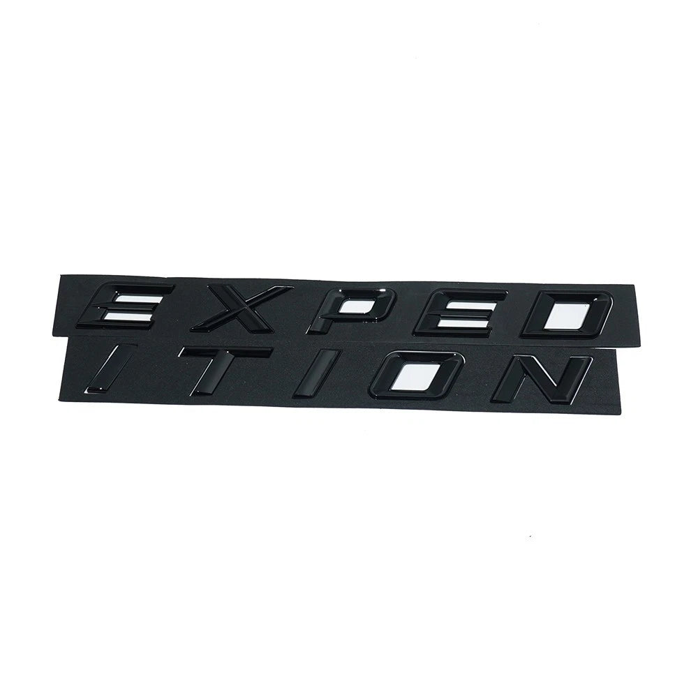 1Pc Gloss Black Front Hood EXPEDITION Letters Emblem FIT 2018-2022 Expedition