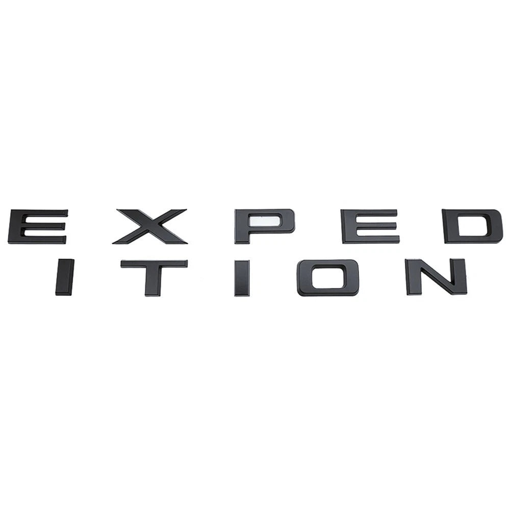 1Pc Matte Black Front Hood EXPEDITION Letters Emblem FIT 2022-2024 Expedition