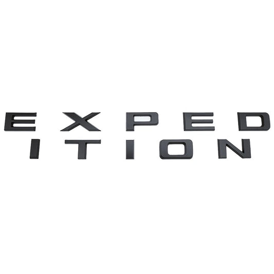 1Pc Matte Black Front Hood EXPEDITION Letters Emblem FIT 2022-2024 Expedition