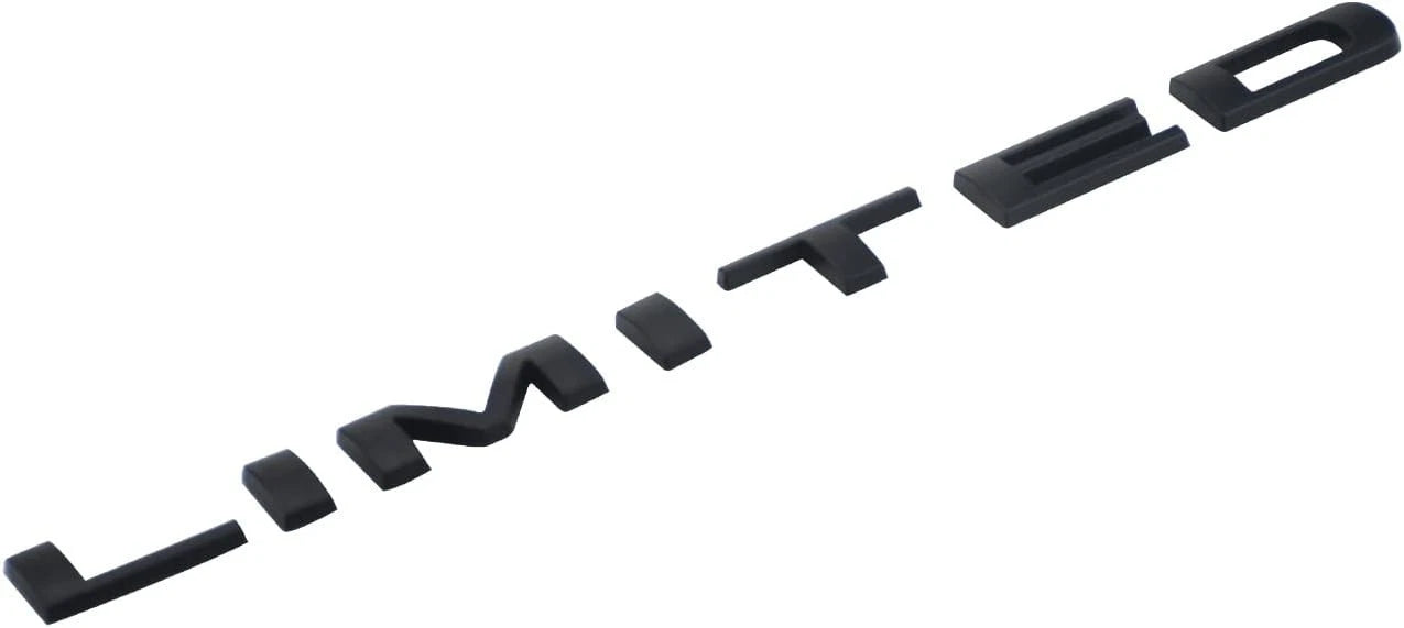 4 X 4 Plus Limited 3D Decal Emblem Sticker Fit for 2019-2021 (Matte Black)