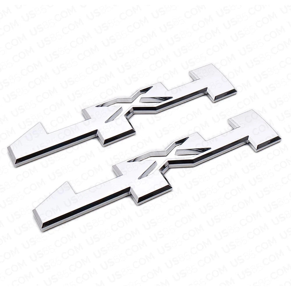 2PC 4X4 Emblems Fit for 2014-2022 Canyon Sierra Chrome