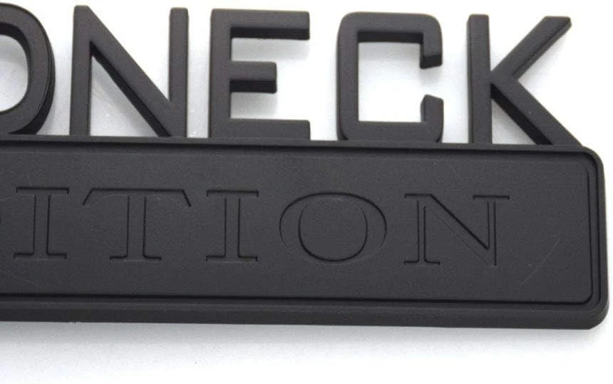 2pcs REDNECK EDITION CAR EMBLEM Chrome Badge 3D Sticker Decal (Matte Black)