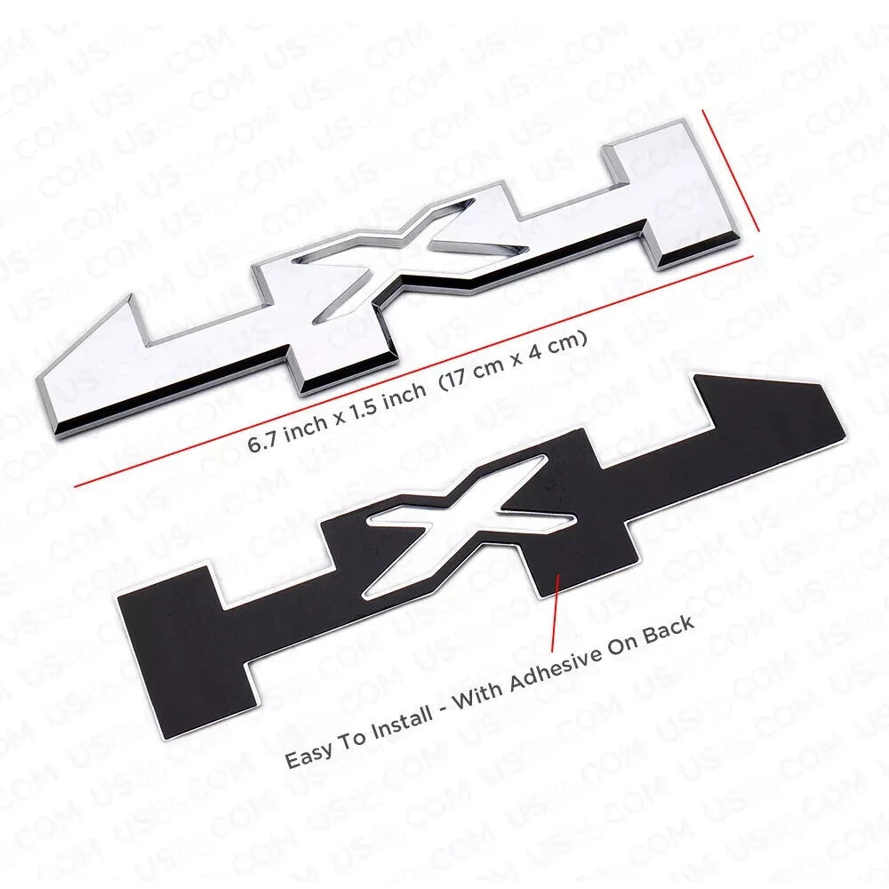 2PC 4X4 Emblems Fit for 2014-2022 Canyon Sierra Chrome