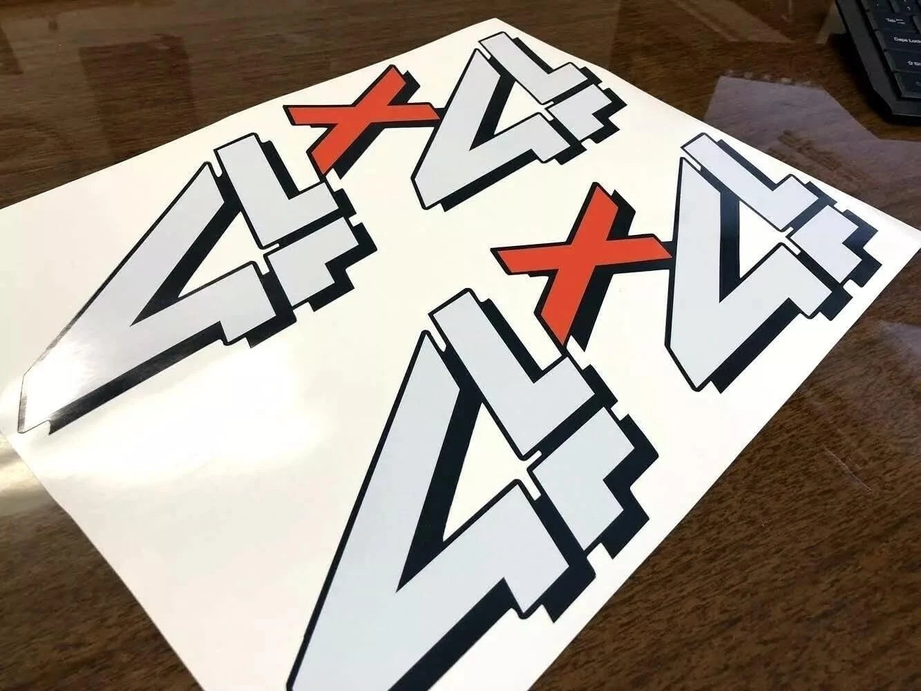 2Pc 4x4 Decal Vinyl Stickers Fit for 1999-2006 1500HD 2500 HD Bed Side