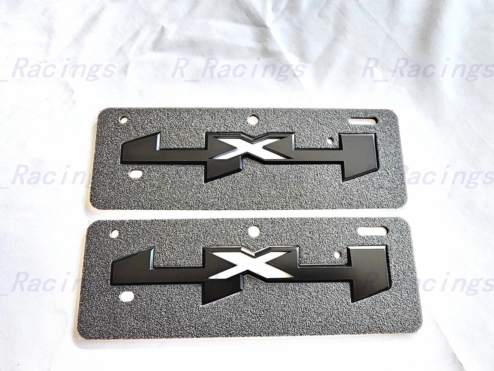 2PC 4X4 Emblems Fit for 2019-2024 Sierra 1500 2500HD 3500HD Matte Black
