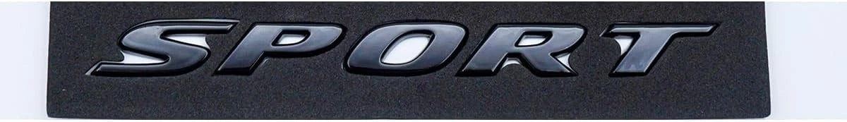 1PC Sport Rear Trunk Lid Letter Logo 3D Badge Emblem Nameplate (Gloss Black)