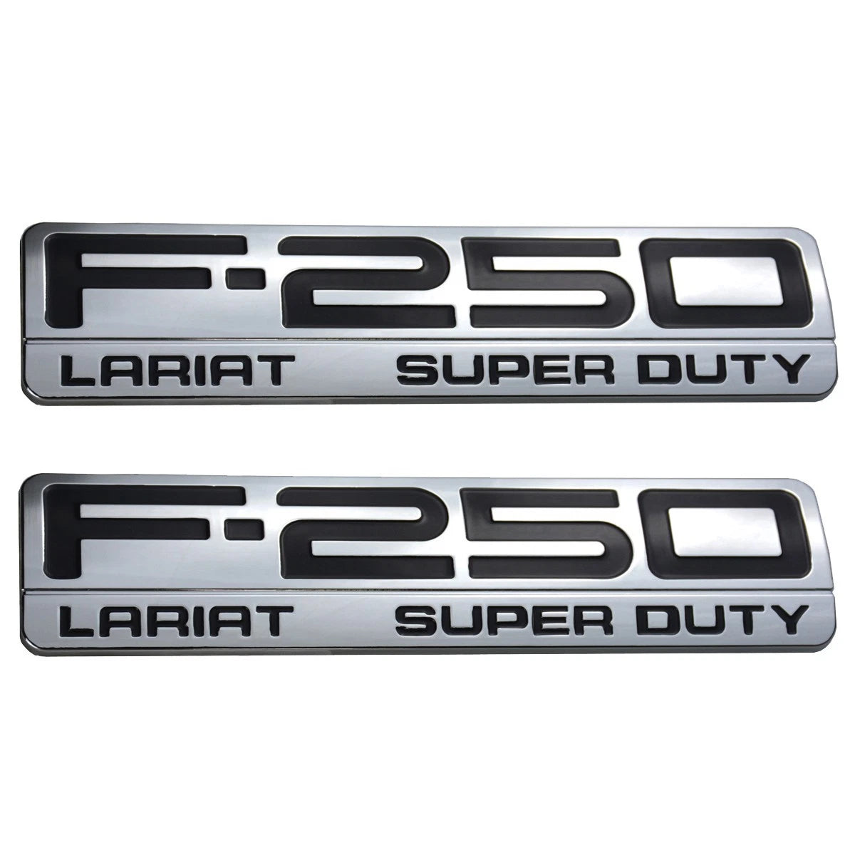 Fit for F250 Lariat 2005-2007 Super Duty Emblem 3D 2Pc Badge Ornament