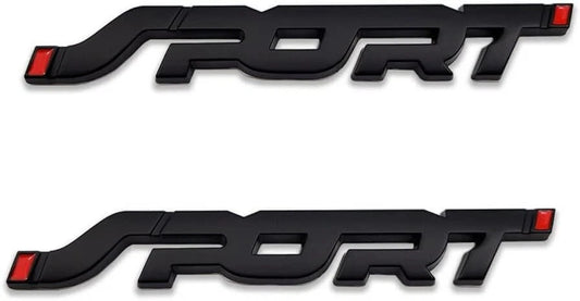 Pair Set Sport Logo Emblem Badge Sticker Car 3D Trunk Fender Accessories