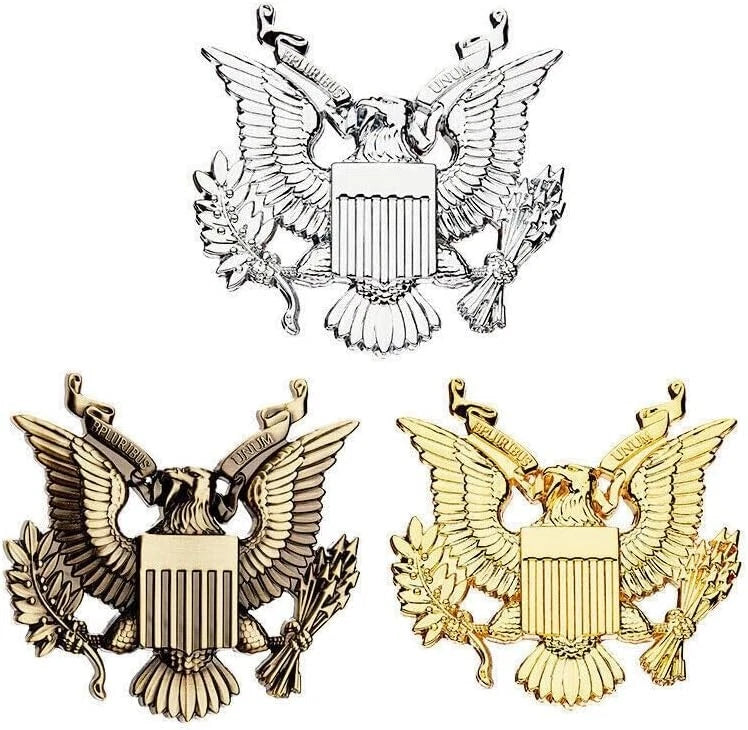 1x US Army Emblem US Military Army Badge US Army Decal Military Army (Silver)